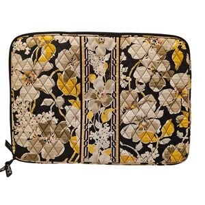Vera Bradley Quilted Dogwood LG Laptop Sleeve Case Padded Tablet Bag 17x12